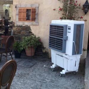 Evaporative air outdoor cooler rental in dubai and abu dhabi